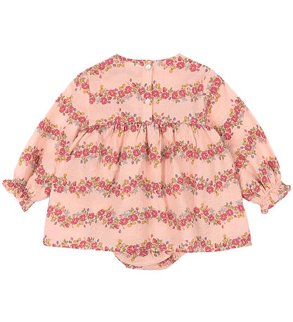 Konges Sløjd Bodykleid L/æ - Bella Frill - Flora Pink