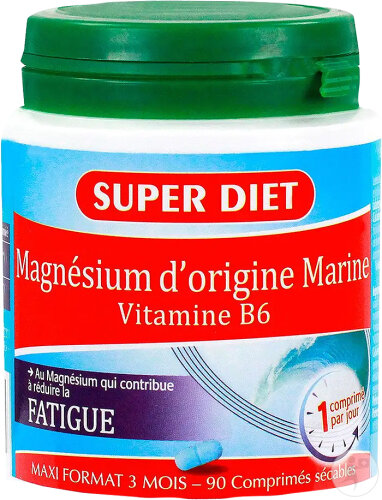 Super Diet Magnésium Marin + Vitamine B6 90 Comprimés Sécables