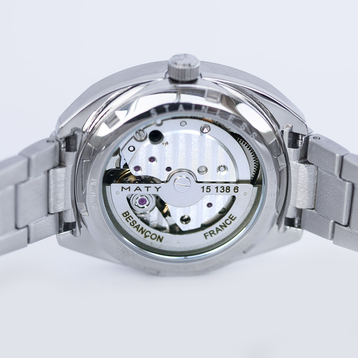 Montre mixte automatique acier bracelet acier