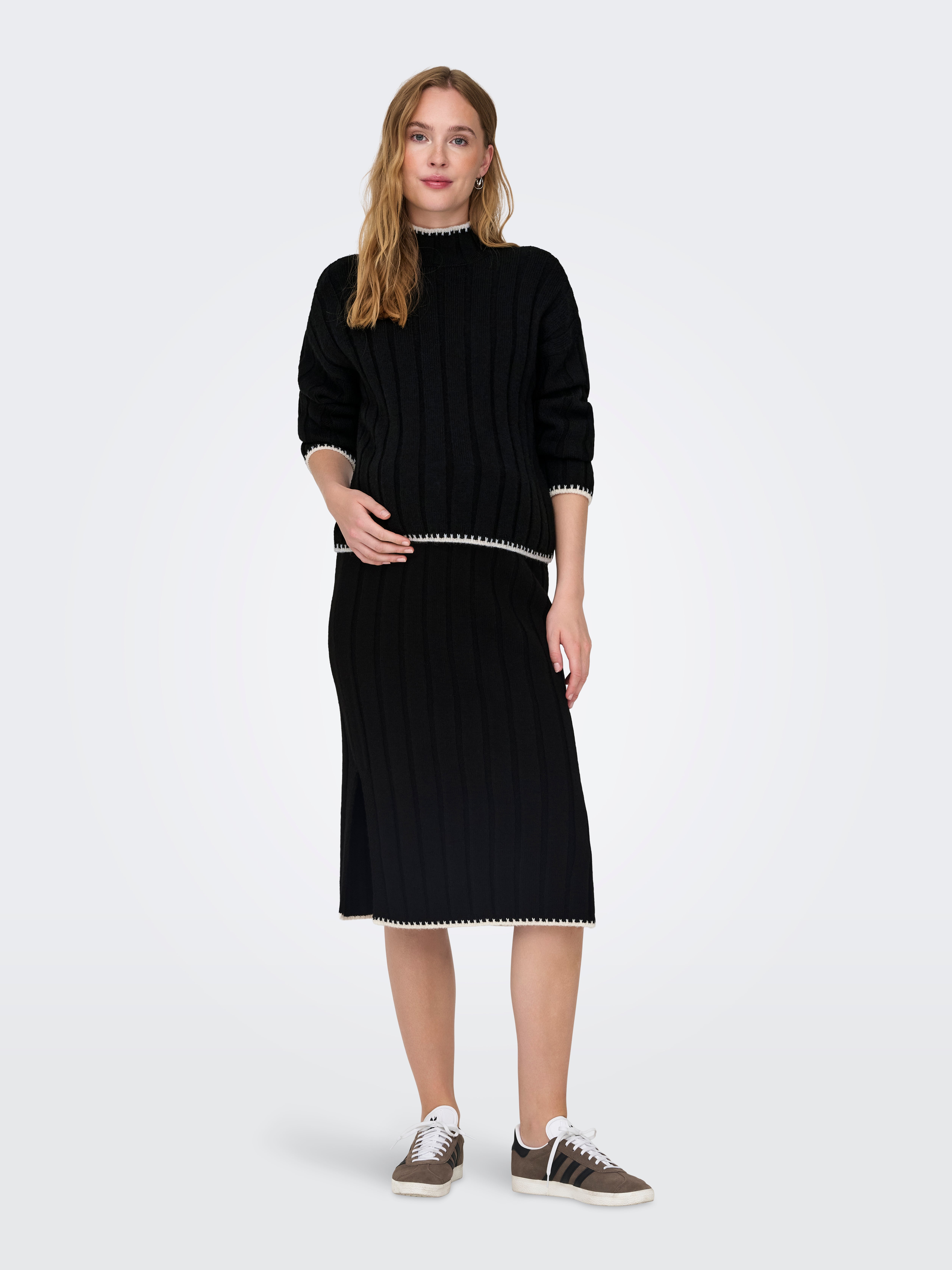OLMCHICK Strickpullover Black