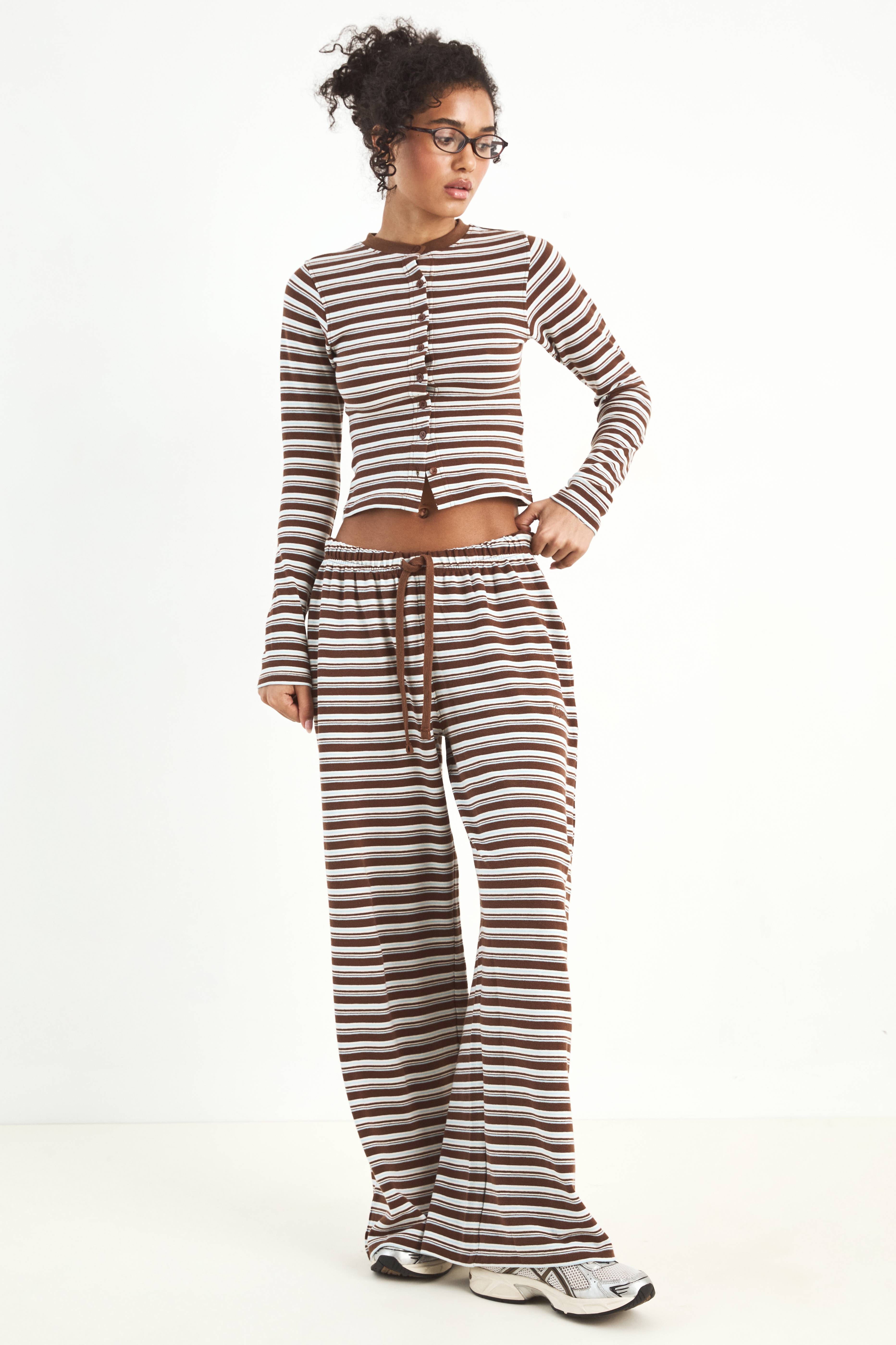 Pantalon Droit Rayé Dsgn Studio