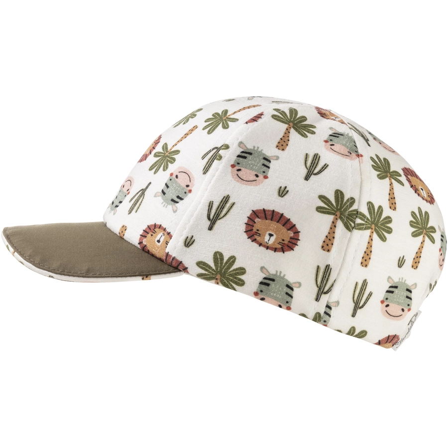 Sterntaler Baseball-Cap Tiere ecru