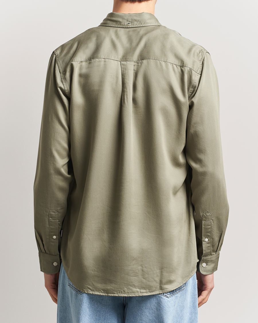 Les Deux Kent Tencel Shirt Lichen Green