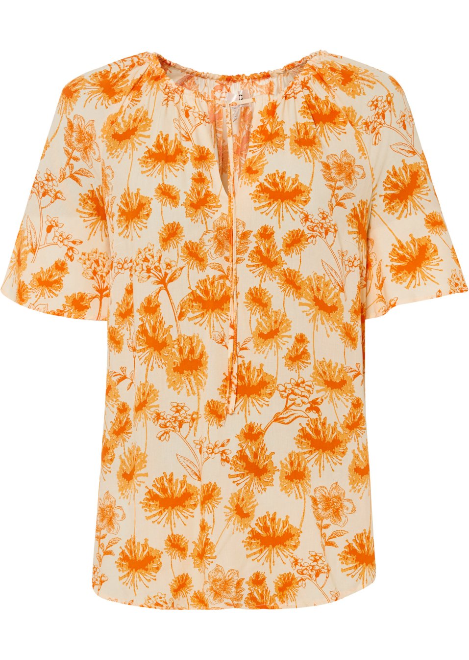 Tunique en viscose avec manches papillon