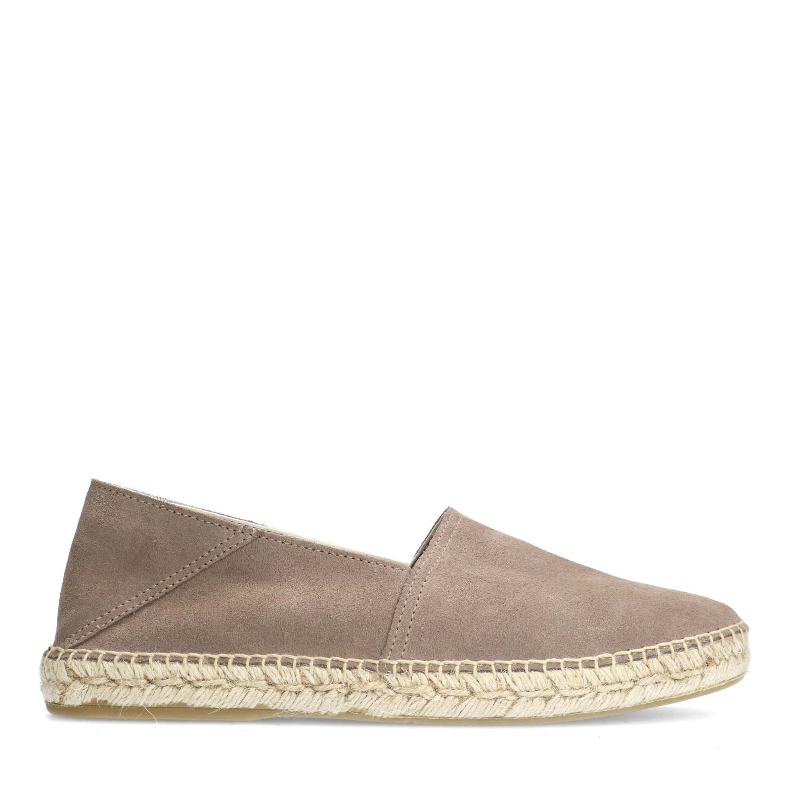 Grijze suède espadrilles