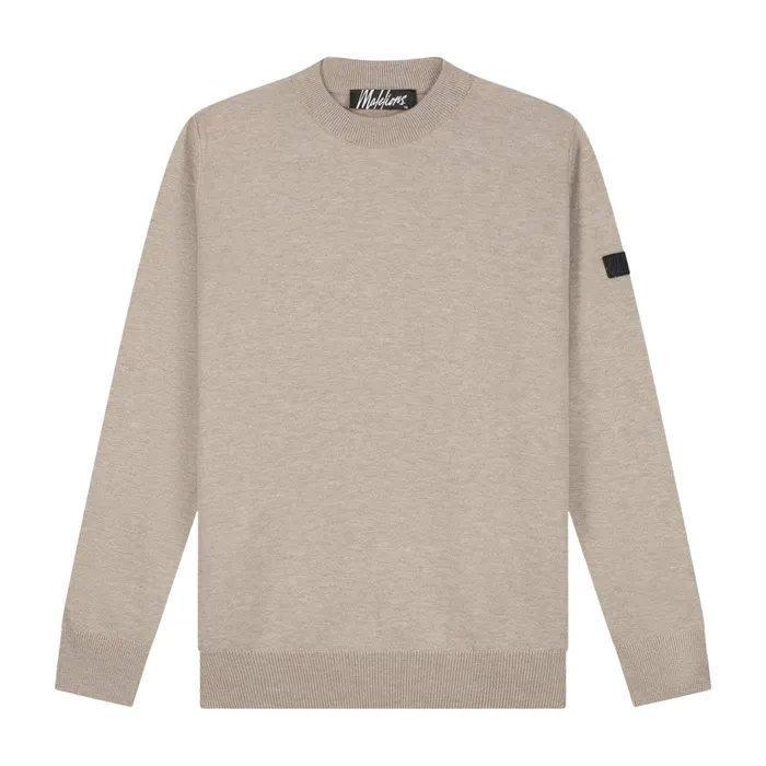 Malelions Knitted Crewneck Sweater Heren