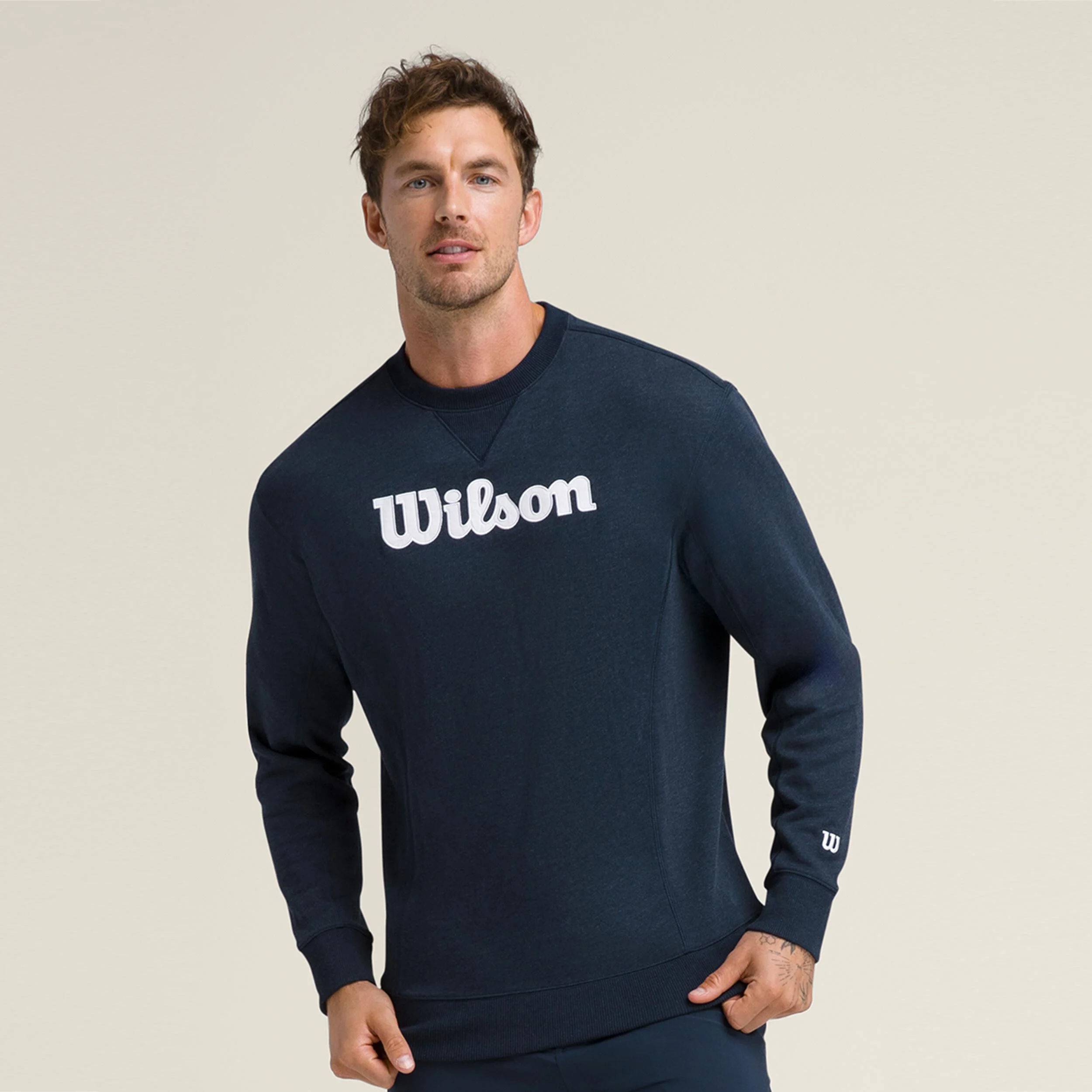 Wilson Parkside Sweat-shirt Hommes - Bleu Foncé