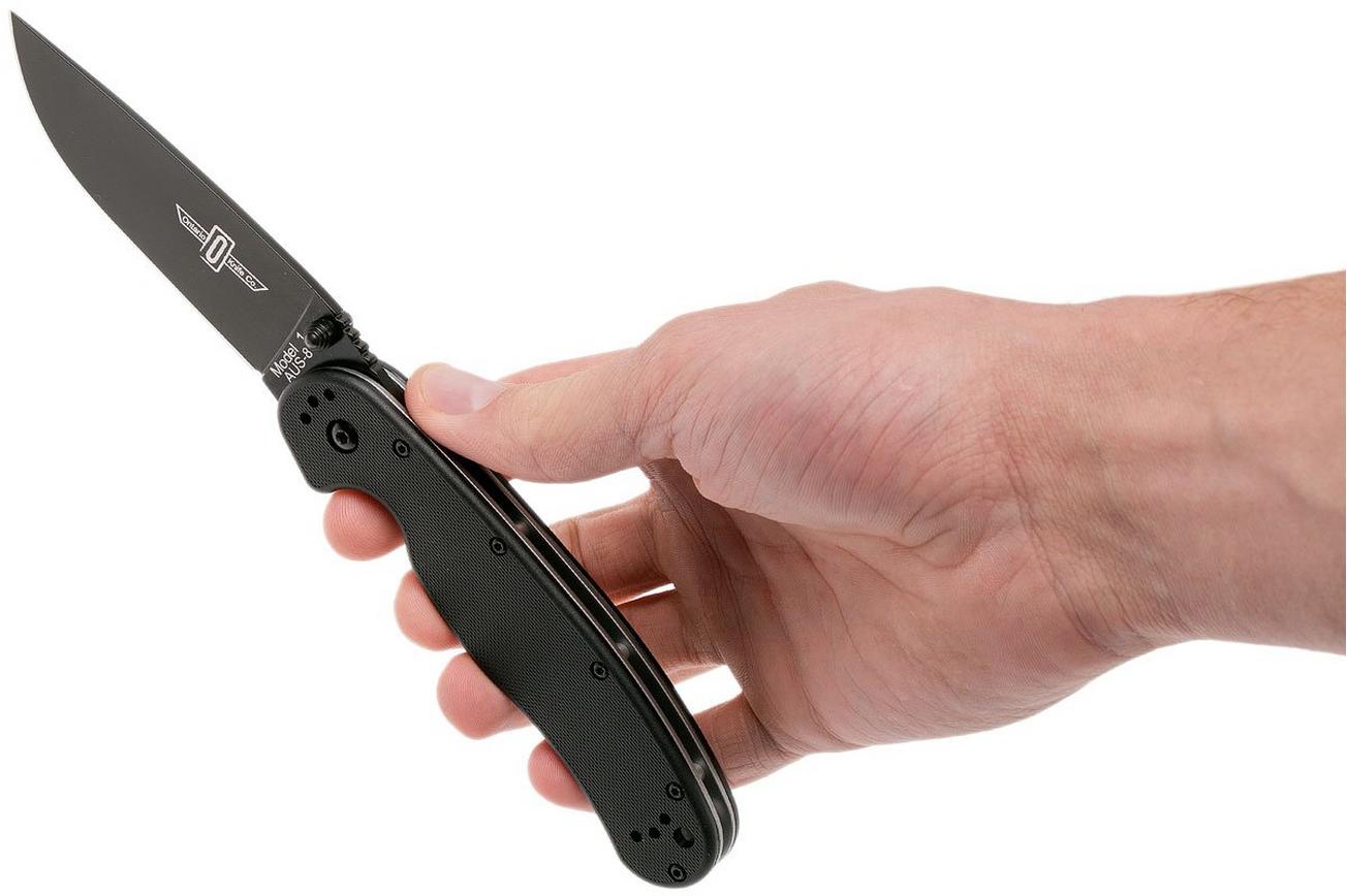 Ontario RAT-1 BP plain edge zwart, 8846