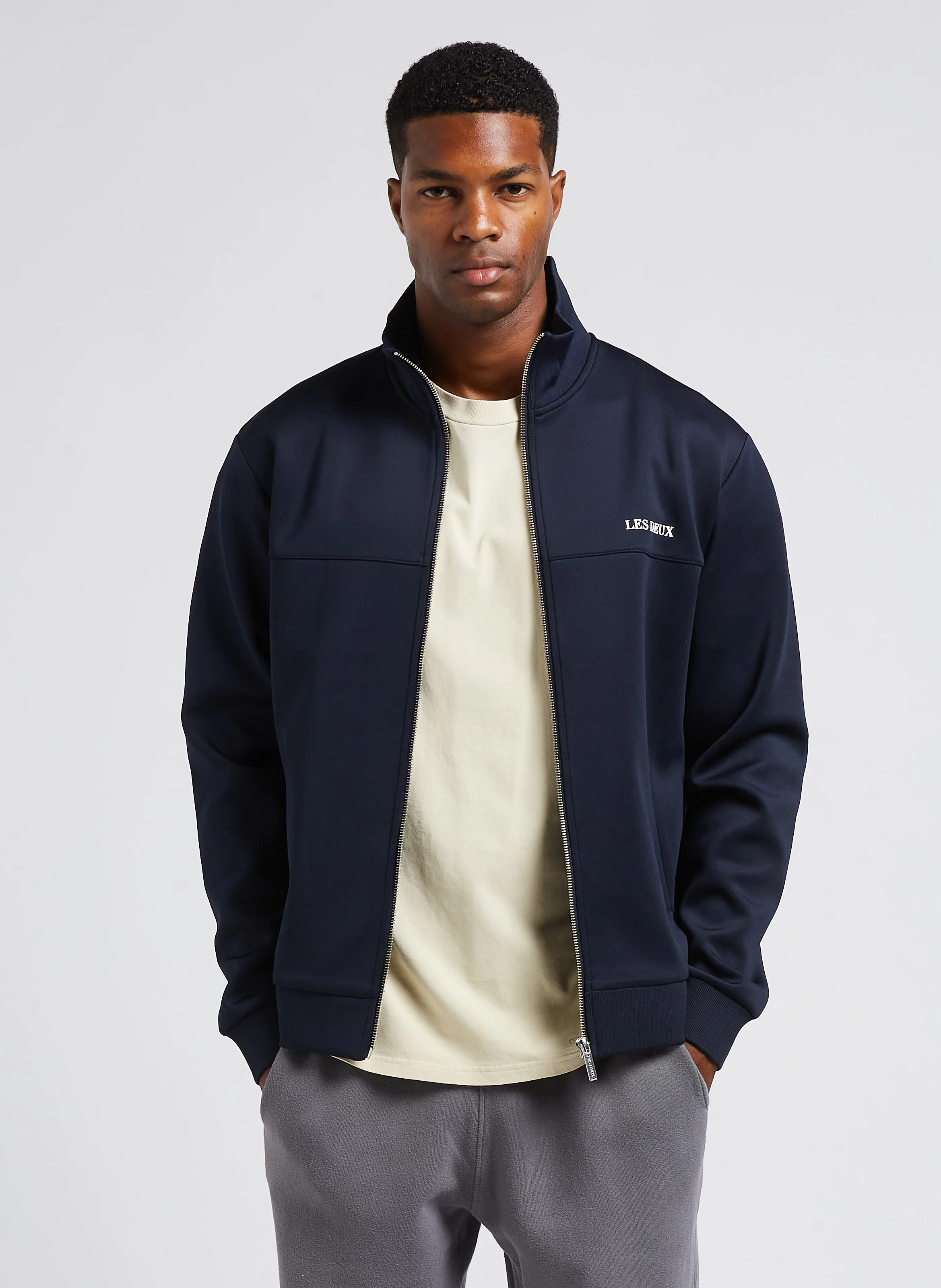 BALLIER - Veste de survêtement col montant| Bleu