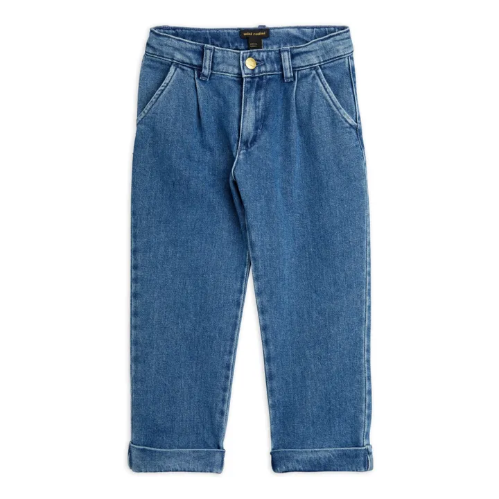 Mini Rodini Jean Chino Coton Bio | Bleu