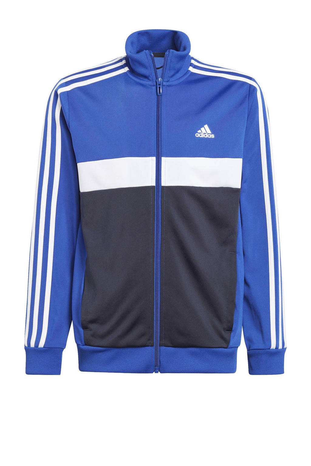 adidas trainingspak Tiberio kobaltblauw/zwart