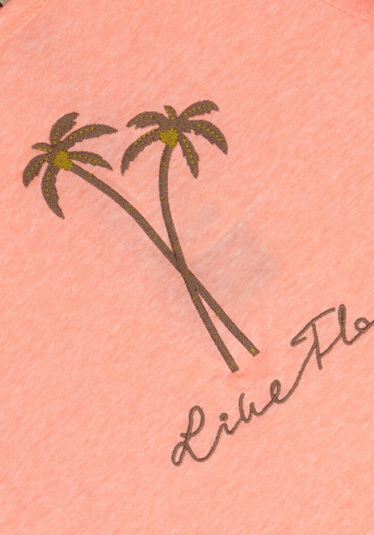 LIKE FLO roze like flo t-shirt jersey tee divers