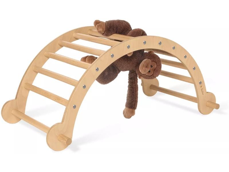 Pinolino Kletterbogen und Wippe Kari Massive Kletterwippe