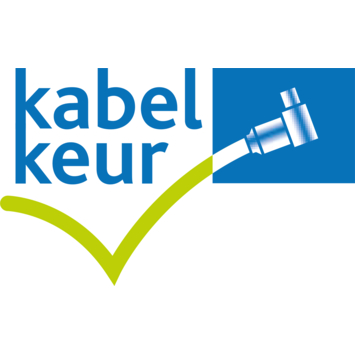 Q-Link coax kabel 1.5 meter stekker recht wit kabelkeur