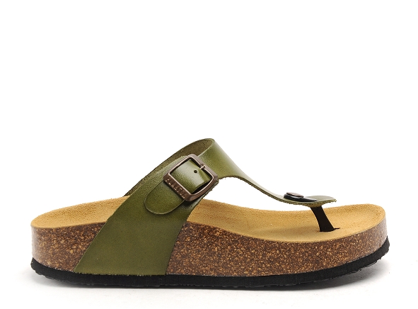 Plakton mules et sabots plats femme cp bolero vert