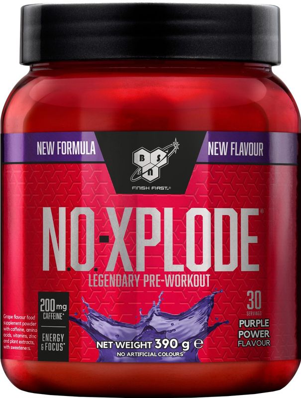 BSN N.O.-Xplode 3.0 Pre Workout - Pre-Workout – Purple Power – 30 doseringen (390 gram)