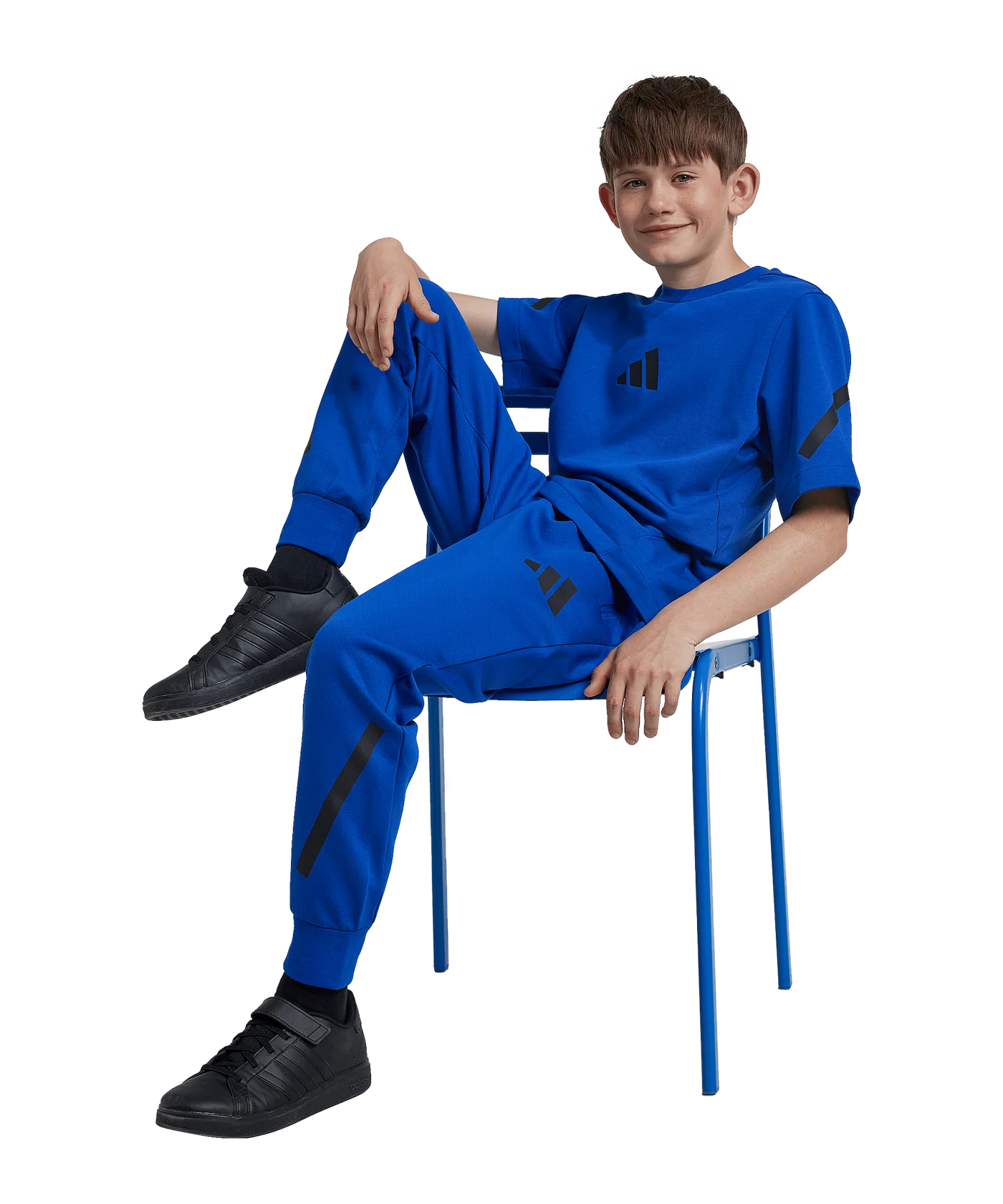 adidas ZNE T-Shirt Kids Blau