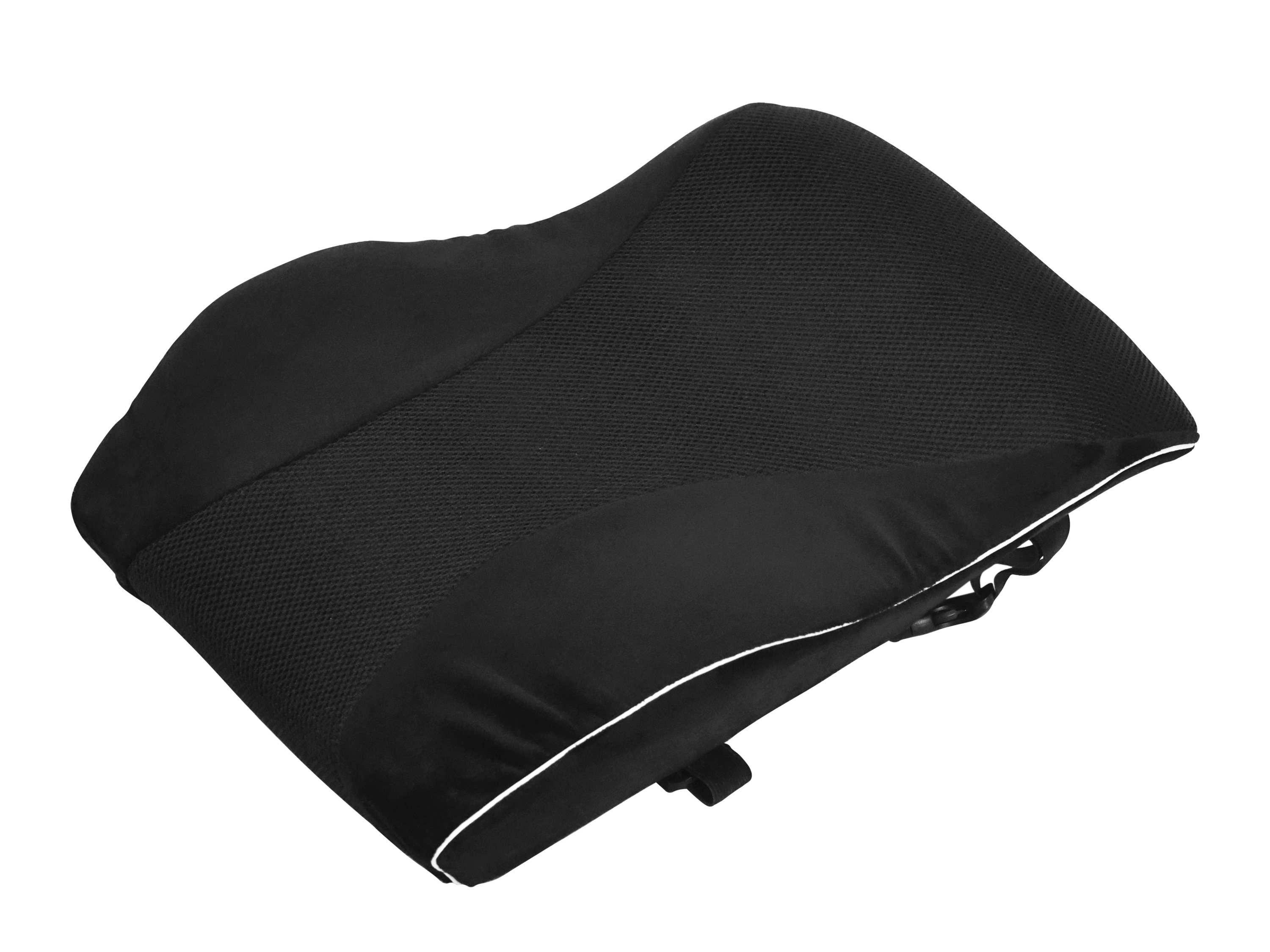 Orthopädisches Rückenkissen Samt 45 x 39 cm schwarz