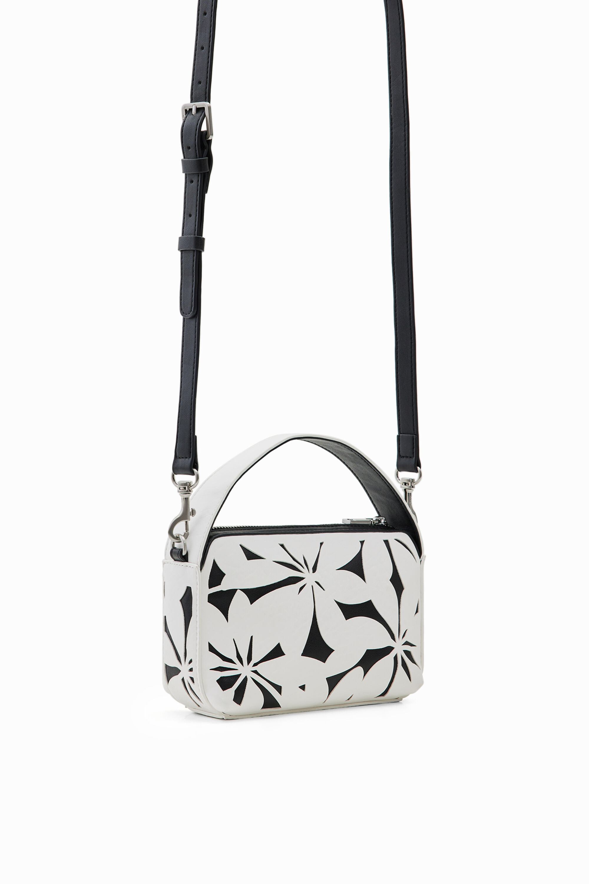 Mini sac fleurs estampées