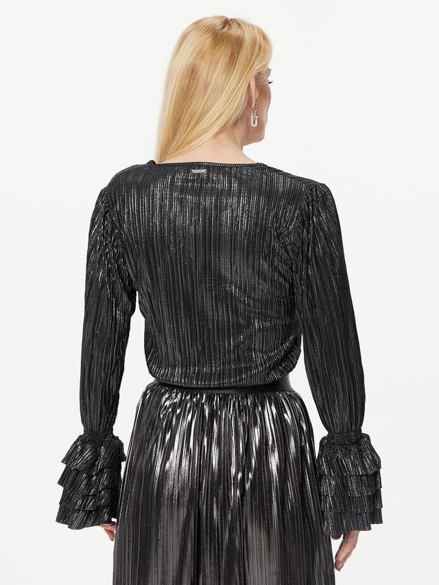 Bluse mit Plissee