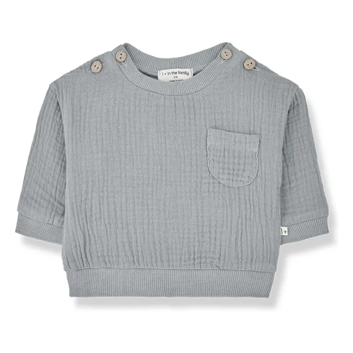 1+ in the family Pull Lorenzo Mousseline | Gris galet