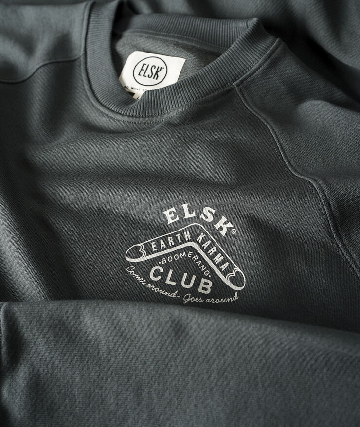 ELSK BOOMERANG CH MEN'S TVÆRS CREWNECK 203 stone green