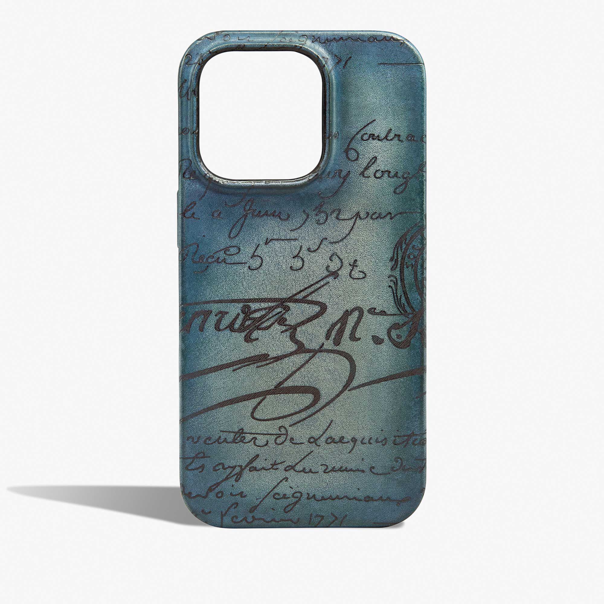 Étui iPhone 15 Pro En Cuir Scritto