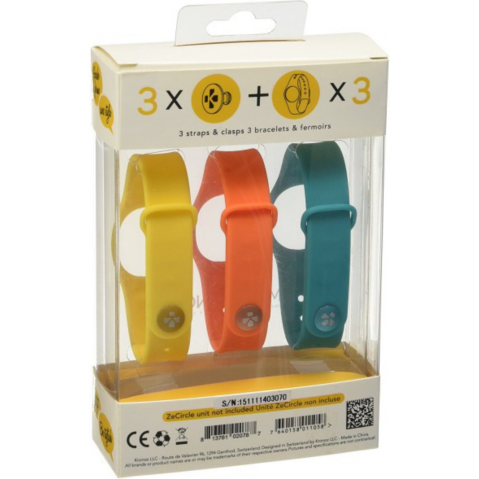 MYKRONOZ ZeCircle 3er Set Extra Armband Colorama
