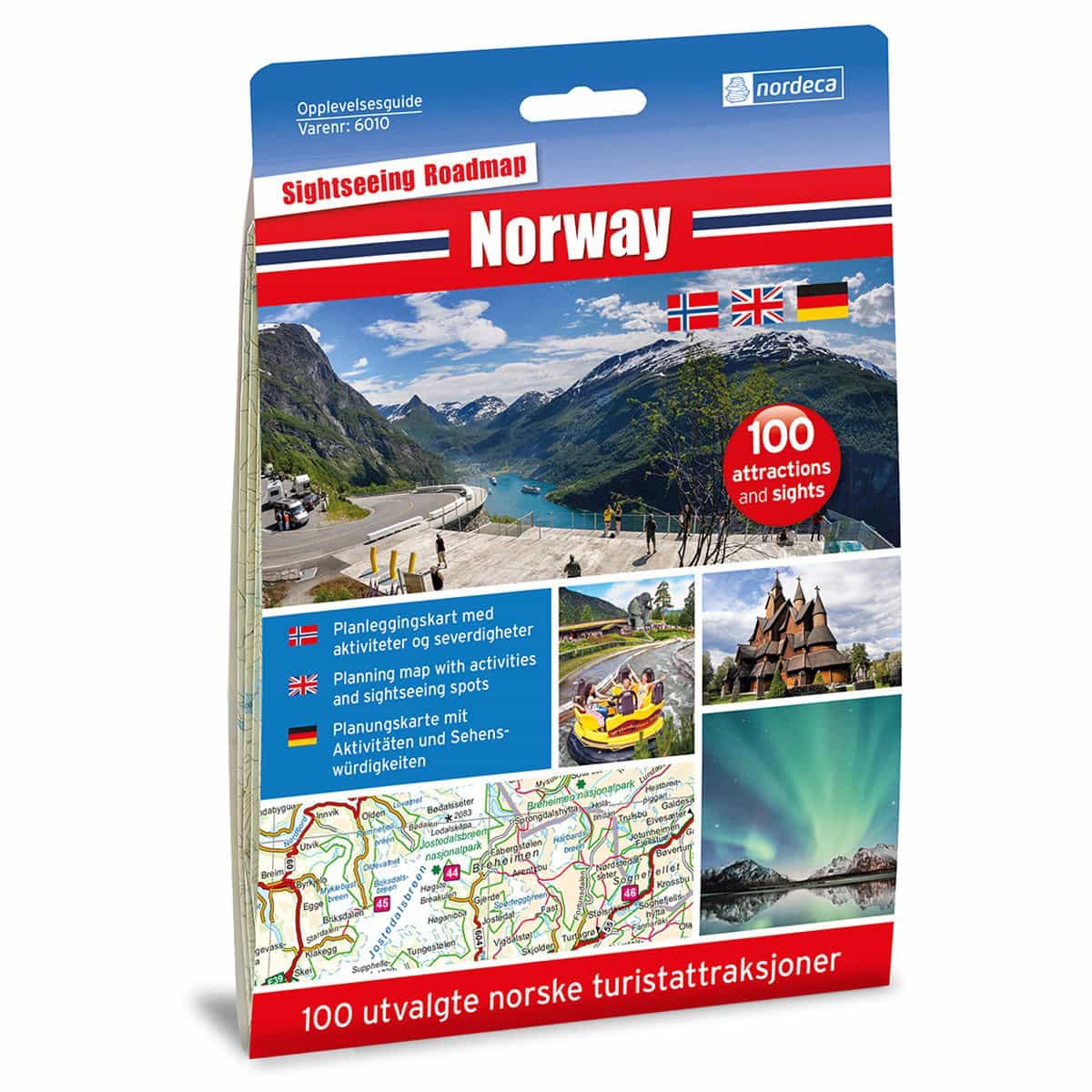 Nordeca Norway 1:1 000 000 Opplevelsesguider
