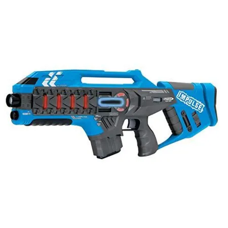 Jamara Laser Tag Impulse Gun Rifle Set blau und grün