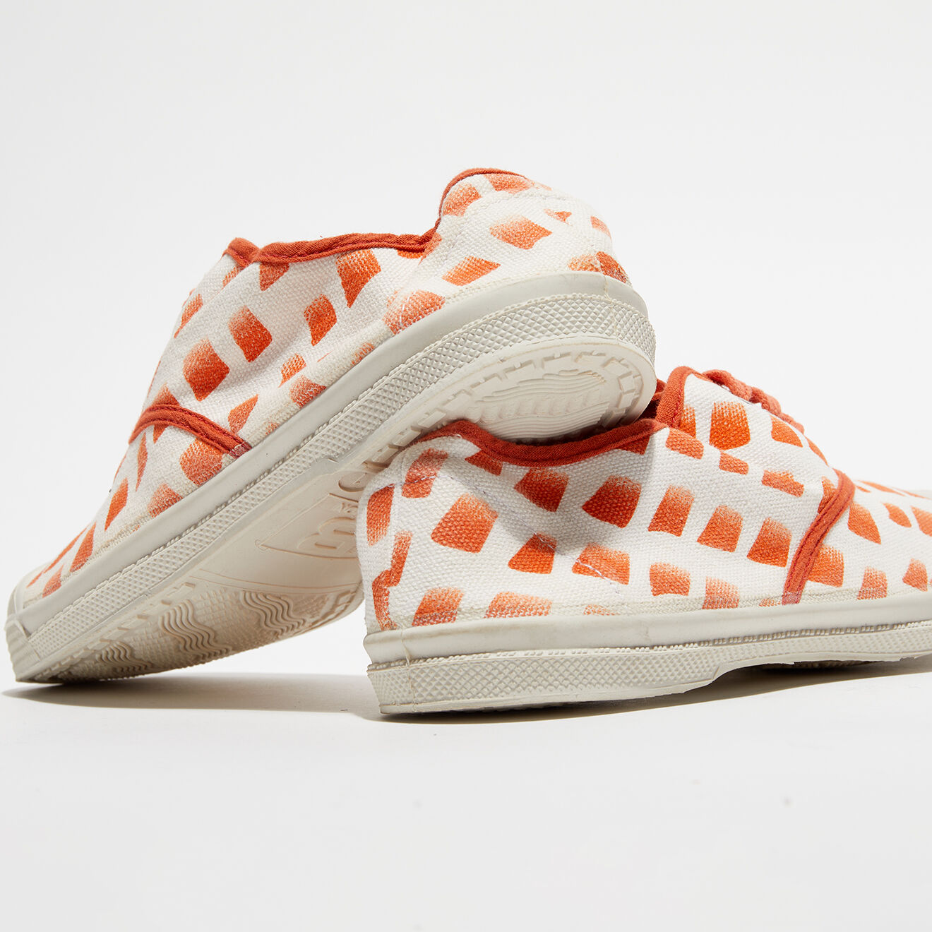 Bensimon Tennis Lacet imprimées orange