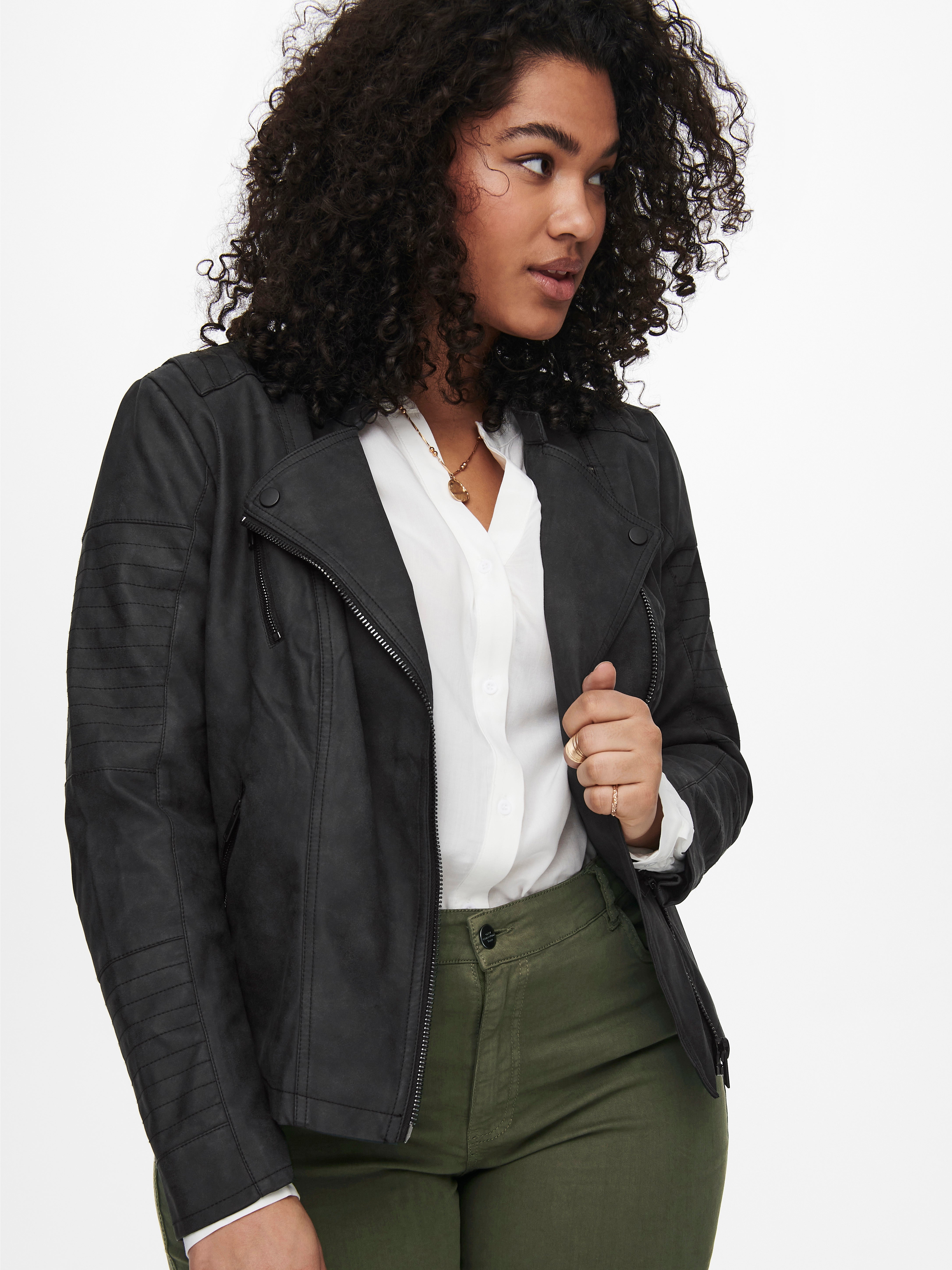 CARAVANA Kunstlederjacke Black