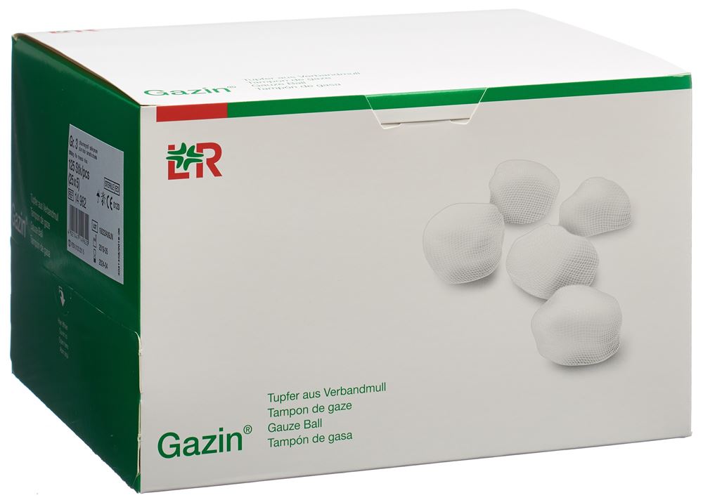 GAZIN Tupfer aus Verbandmull Gr3 20-fädig steril 5 Stk