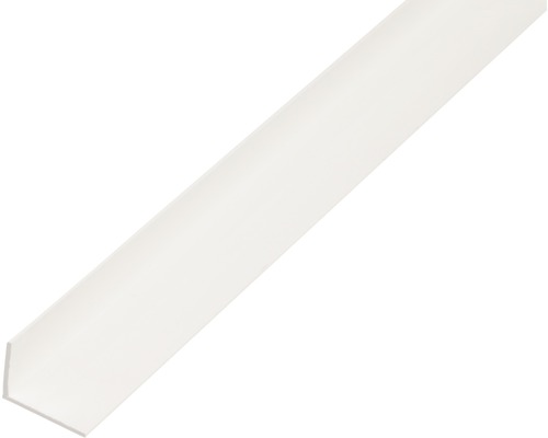 PVC hoekprofiel, wit, 20x10x1,5 mm, 2,6 m