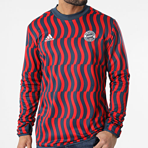 Sweat Crewneck FC Bayern 21 HA2650 Rouge Bleu Marine