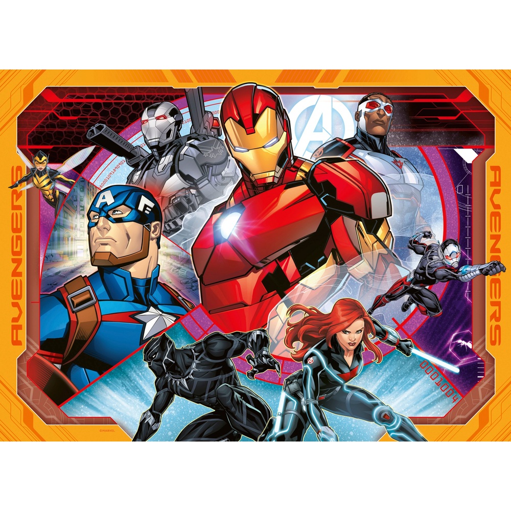 Ravensburger Marvel Avengers Assemble 4 x 100-teiliges Puzzle-Set