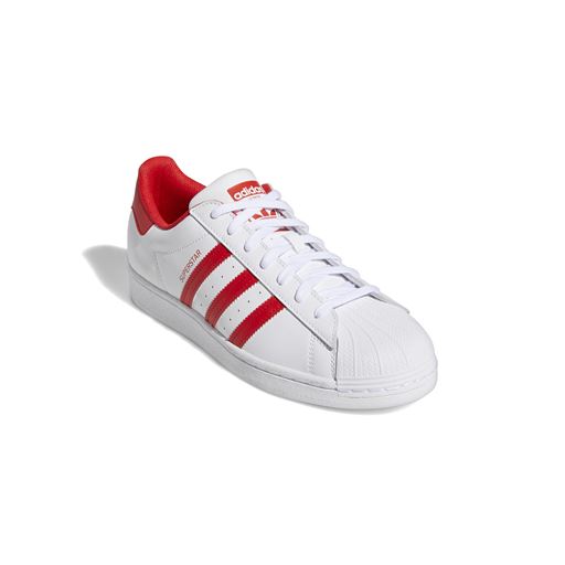 Adidas Superstar Sneakers, Cloud White/Vivid Red, 44 2/3