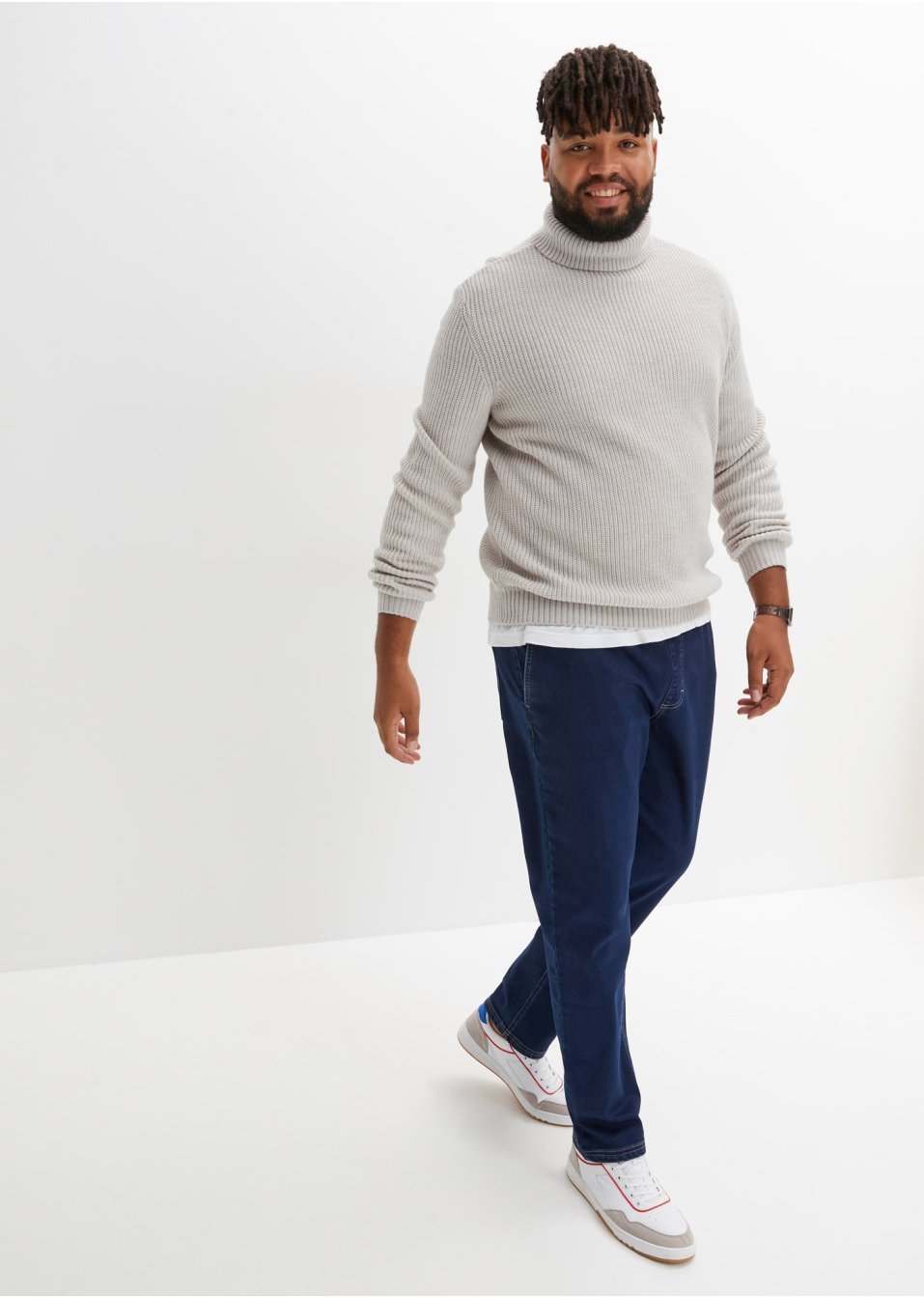 Jean thermo taille extensible Regular Fit, Straight