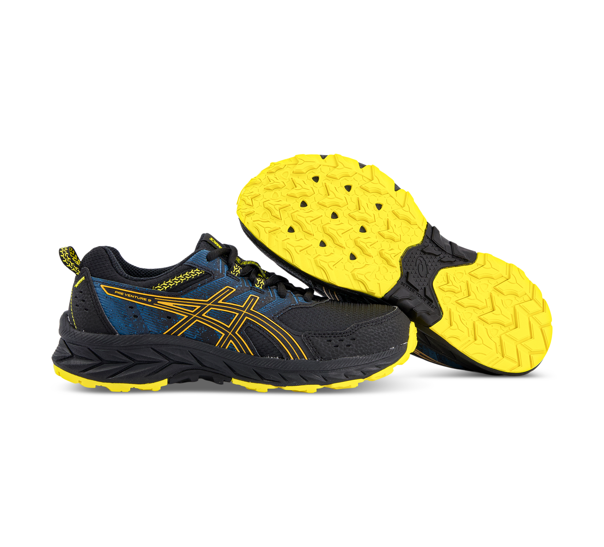 Asics Pre-venture 9 Gs - Trekkingschuhe schwarz