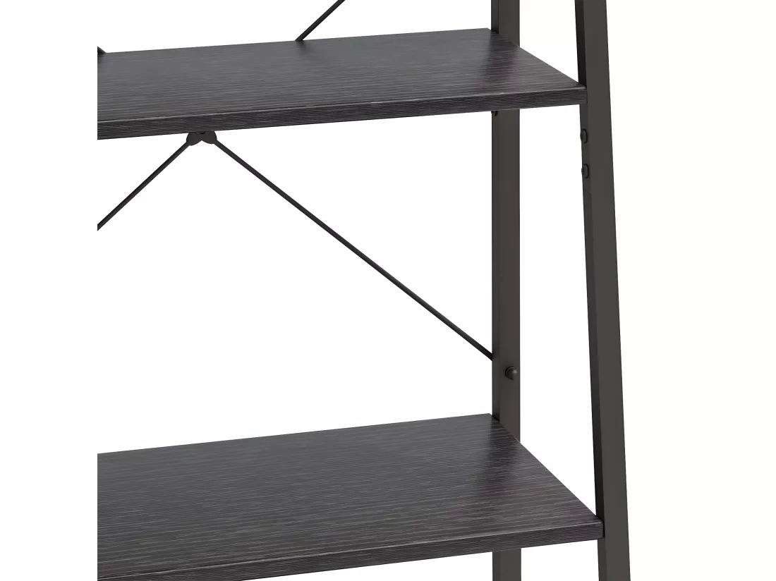 Étagère sur pied 5 niveaux Noir 56x35x174 cm