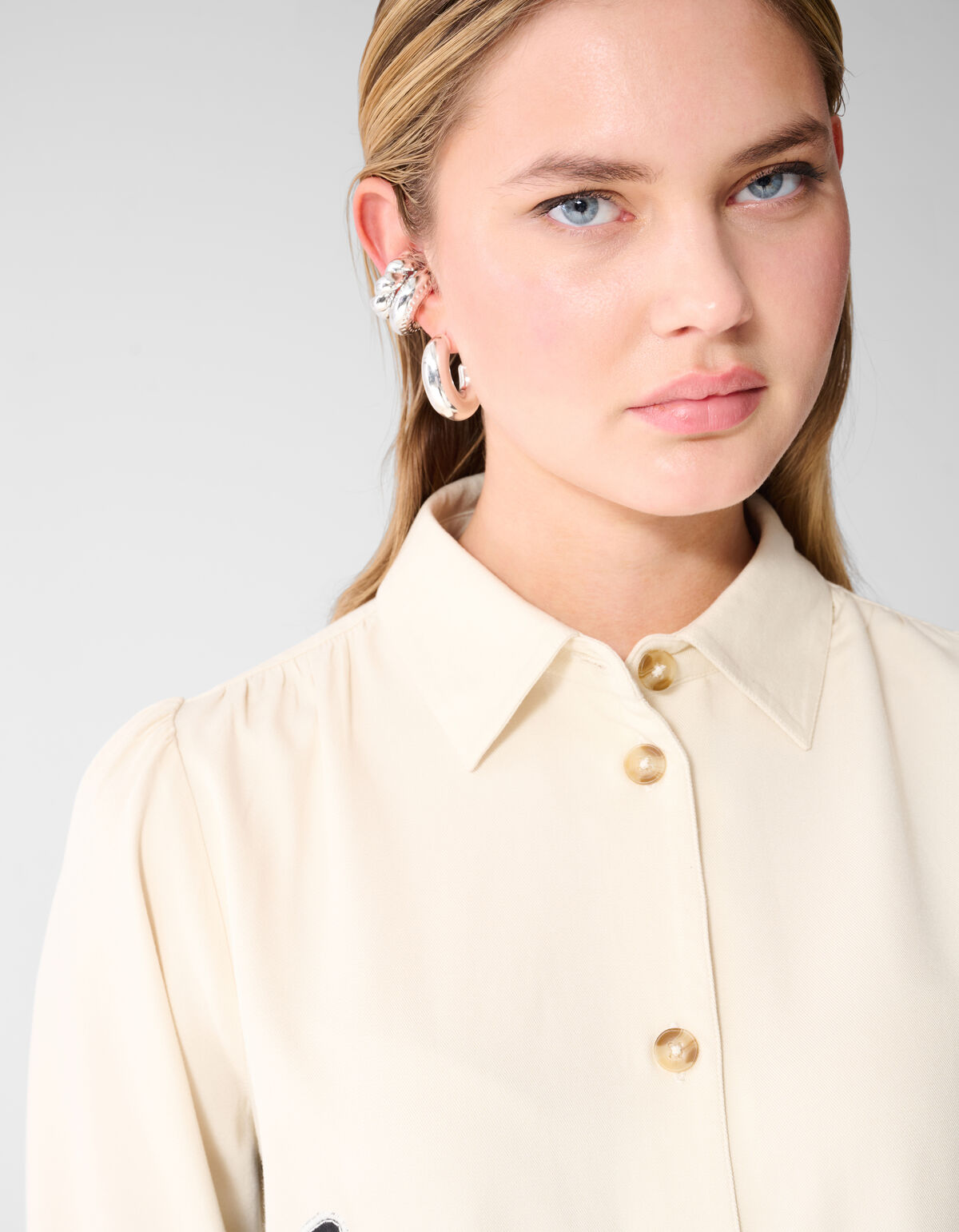 Embroidery Blouse Gebroken Wit