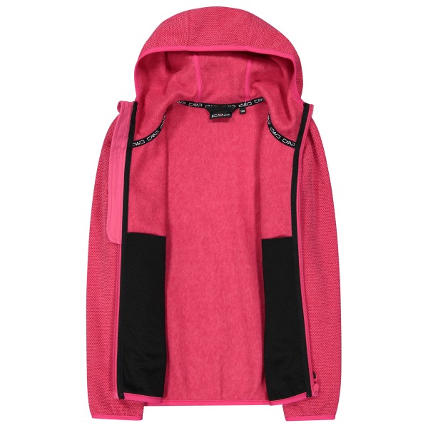 CMP - Girl's Jacket Fix Hood Jacquard Knitted 3H19825 - Veste polaire