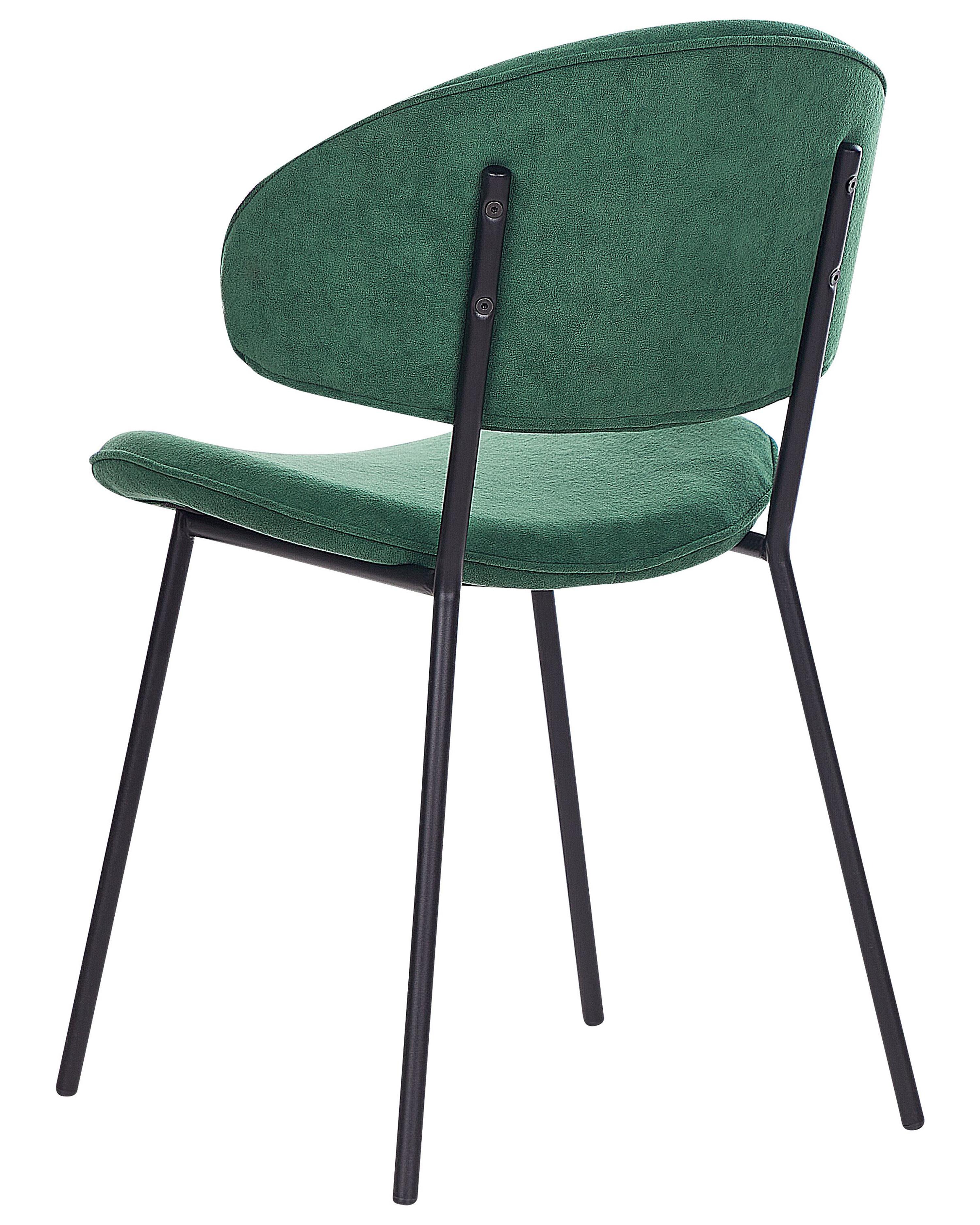 Set van 2 eetkamerstoelen KIANA Donkergroen