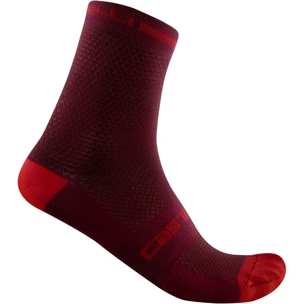 Chaussette vélo CASTELLI SUPERLEGGERA T 12 BORDEAUX