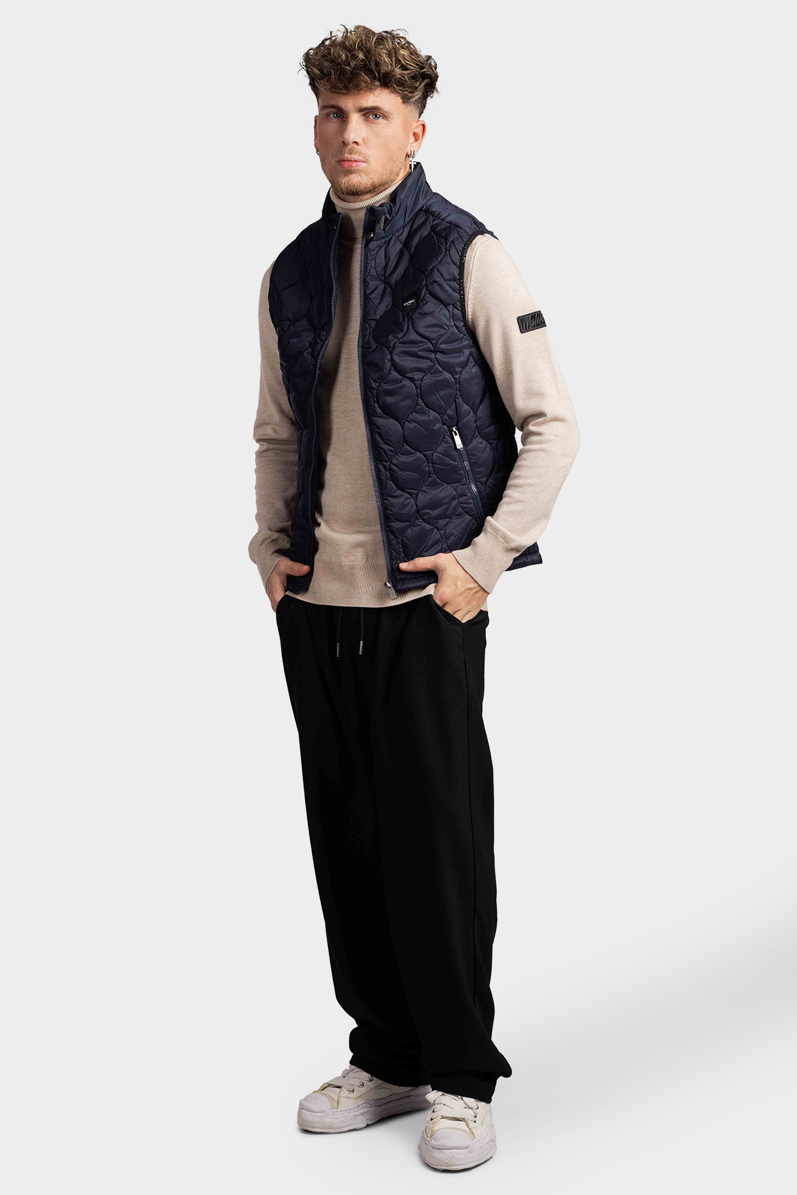 Quotrell Couture Dijon Bodywarmer Heren Donkerblauw