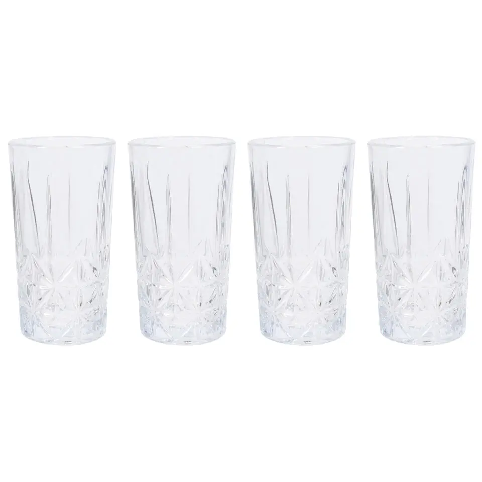Atmos Fera Longdrinkglazen - 4x stuks - 300 ml - drinkglazen