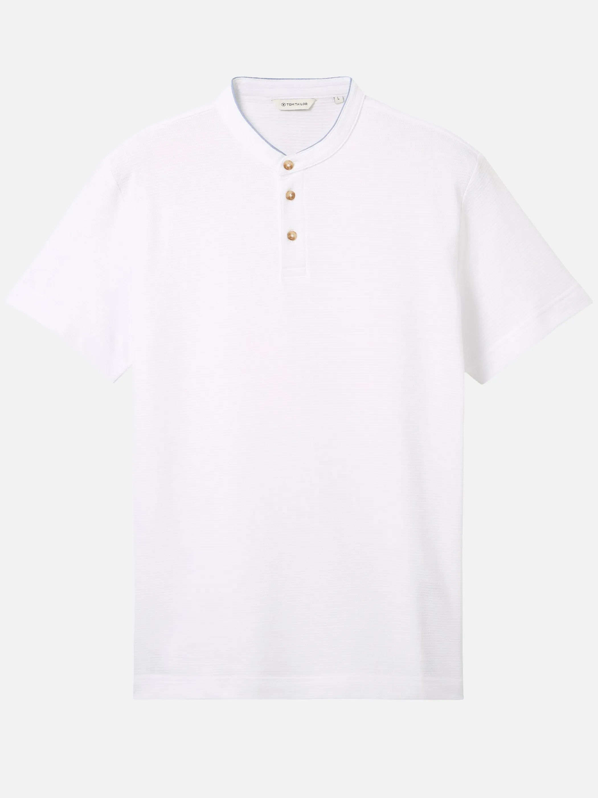 Herren Poloshirt mit kurzem Stehkragen