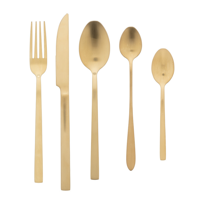 Tafelmessen - goudkleurig - set van 2
