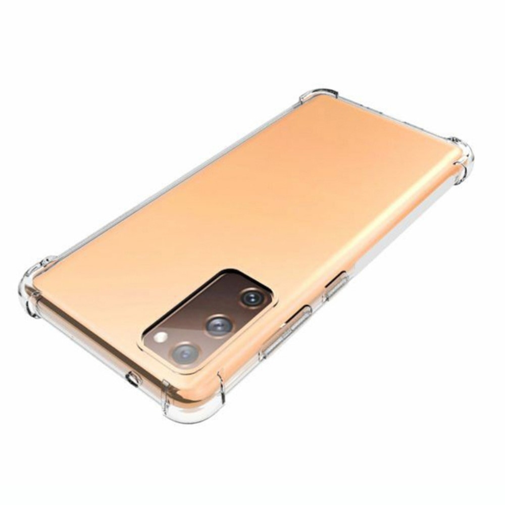 Samsung Galaxy S20 FE / S20 FE 5G Gummi Hülle Case Slim Design mit Air Cushion Fallschutz - Transparent