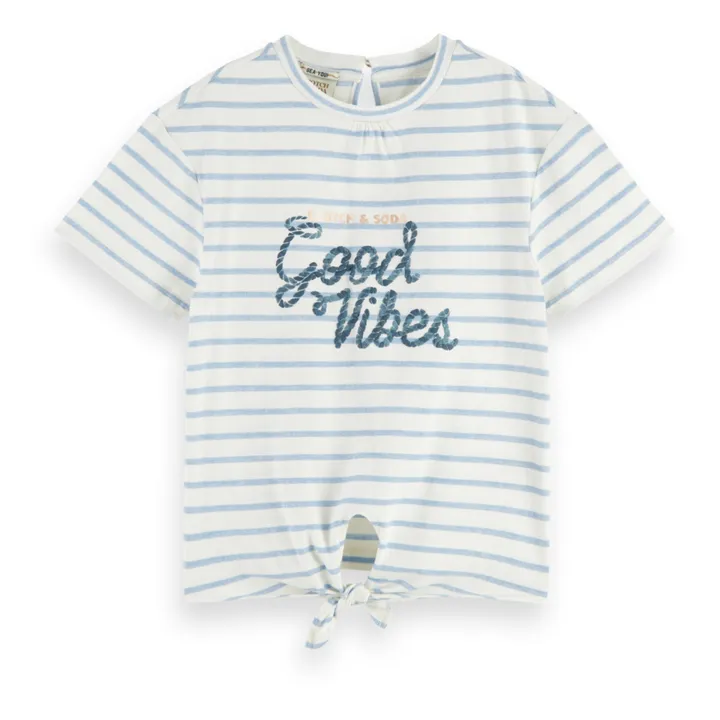 Scotch & Soda T-shirt Good Vibes | Blanc